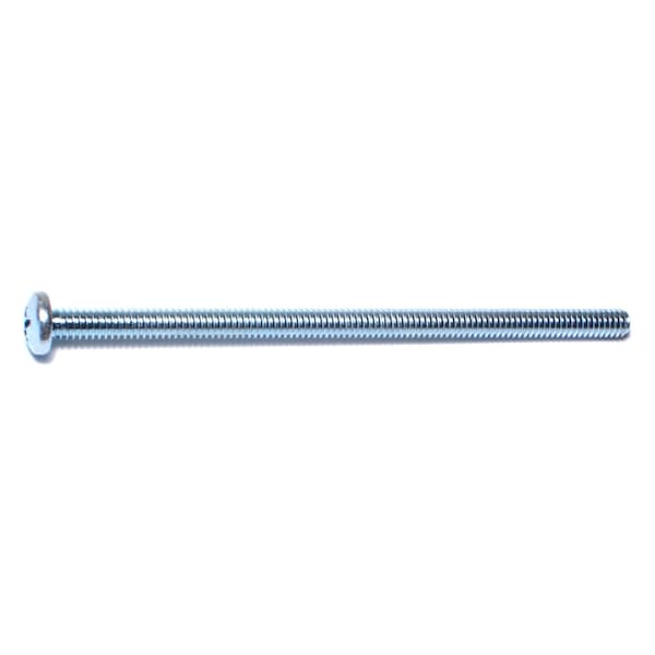 Midwest Fastener 1/4"-20 x 5 in Phillips Pan Machine Screw, Zinc Plated Steel, 8 PK 77585 - main